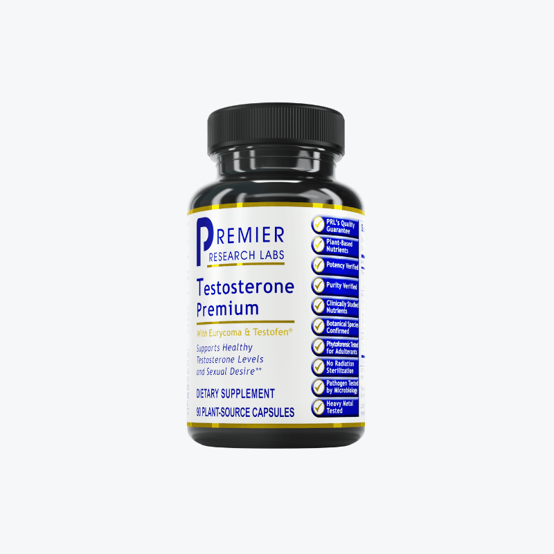 Testosterone, Premier (90 capsules/bottle)