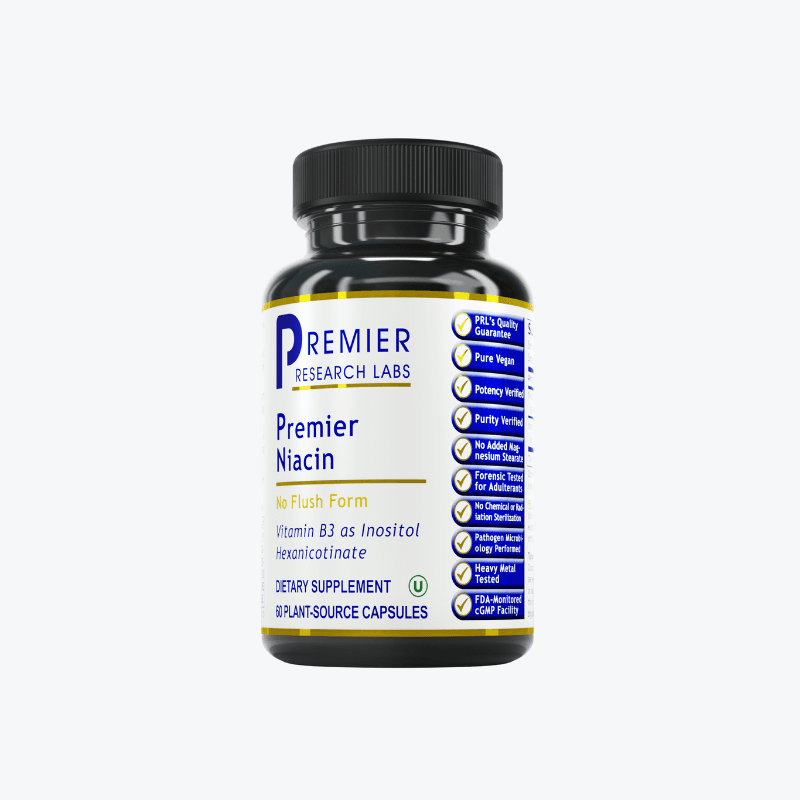 Niacin, Premier (60 capsules/bottle)