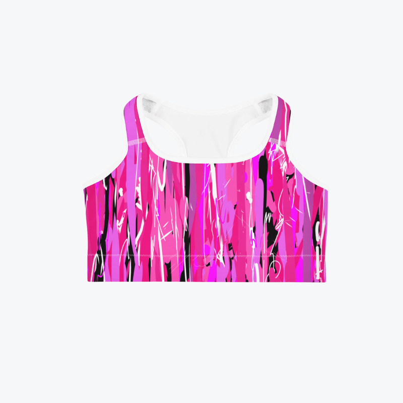 Pink Rainbow Sports Bra